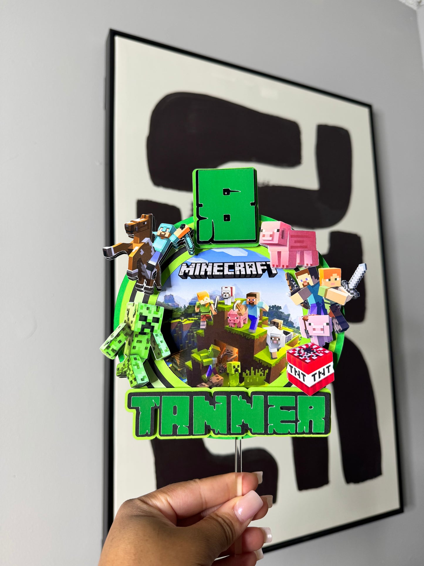 MINECRAFT CAKE TOPPER