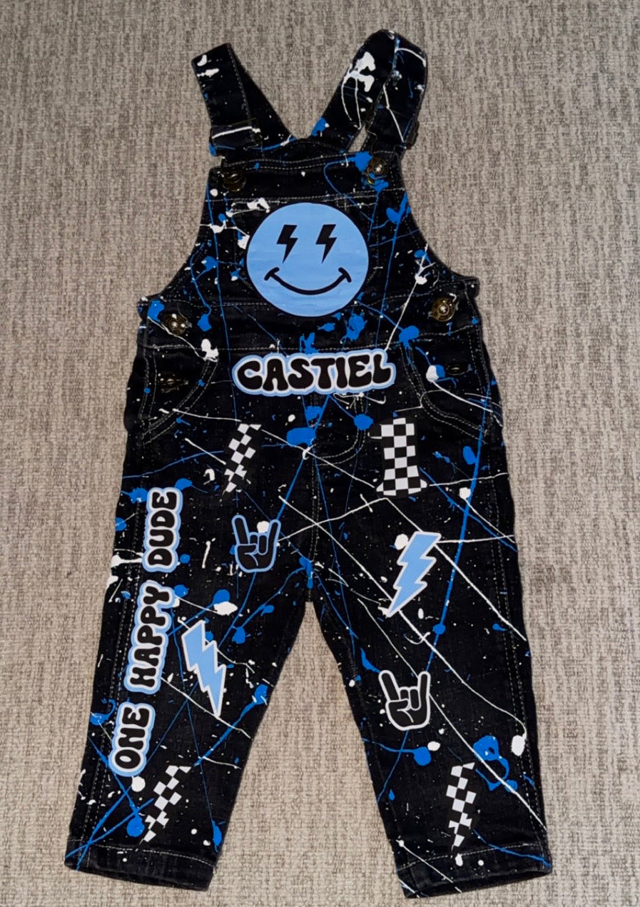 CUSTOM BIRTHDAY OVERALLS & TSHIRT