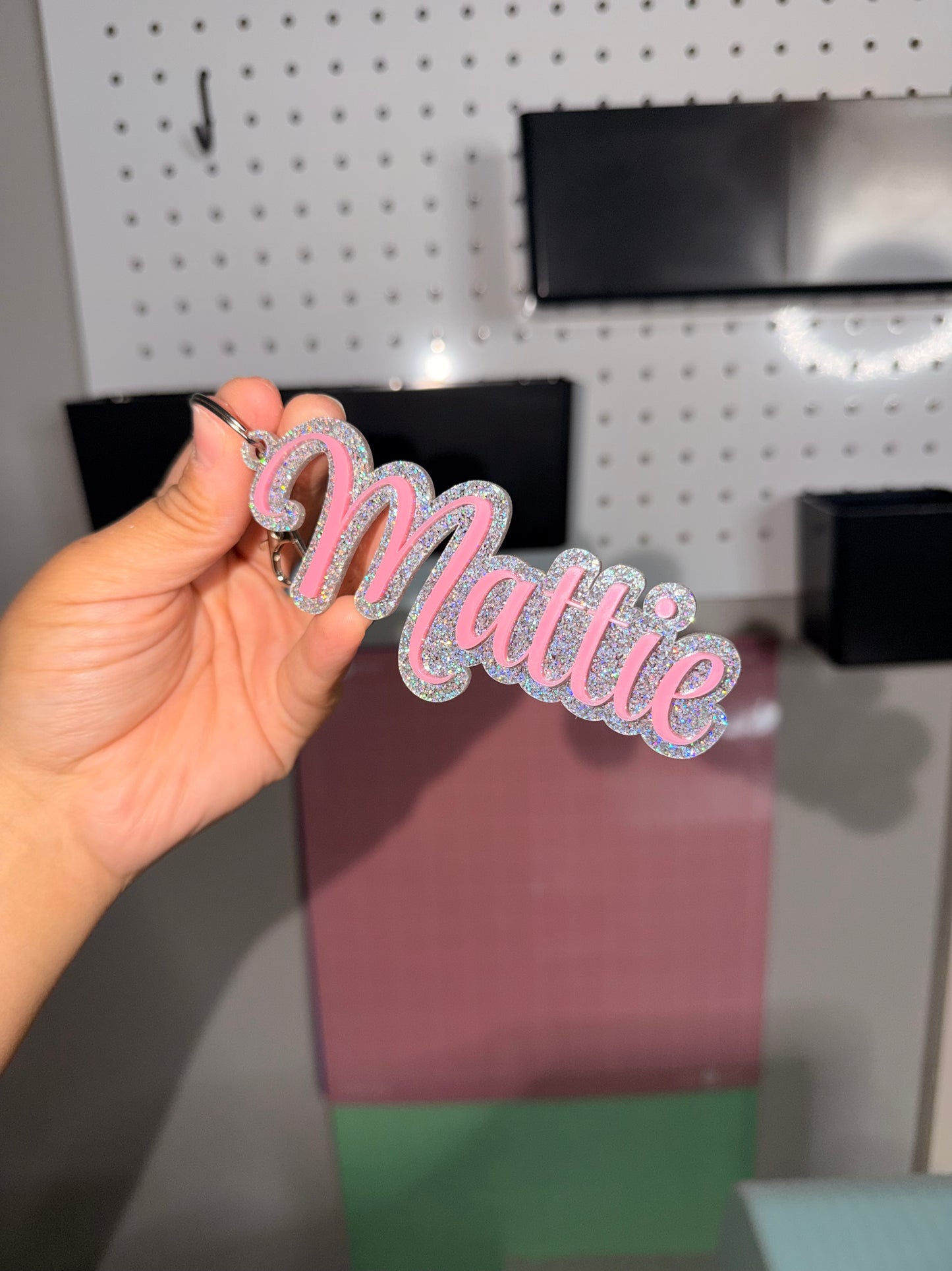 ACRYLIC NAME KEYCHAIN